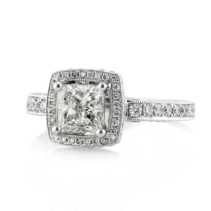 1.86ct Princess Cut Lab Diamond Engagement Ring