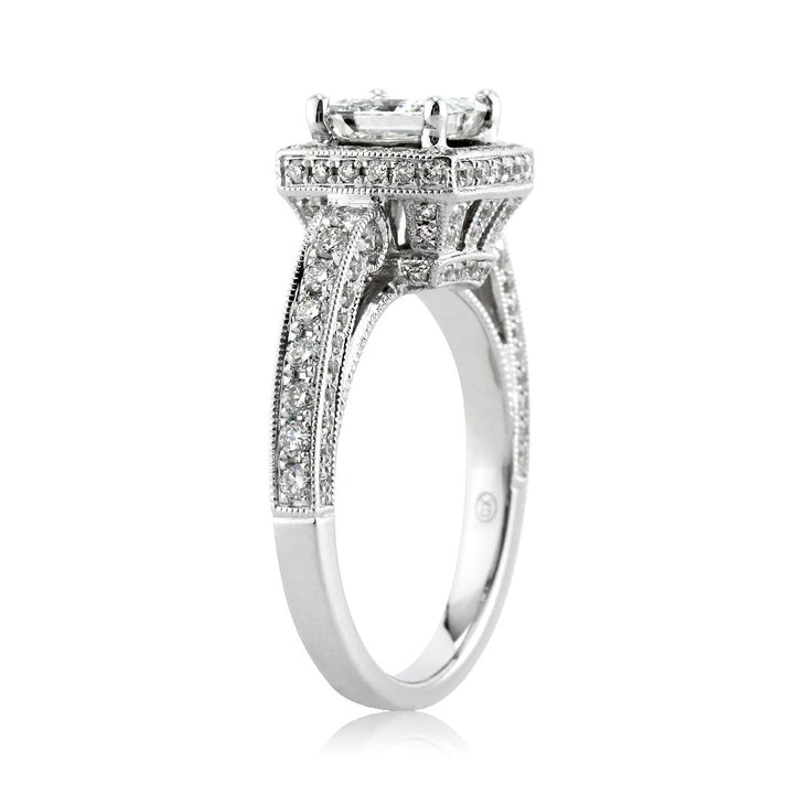 1.86ct Princess Cut Lab Diamond Engagement Ring