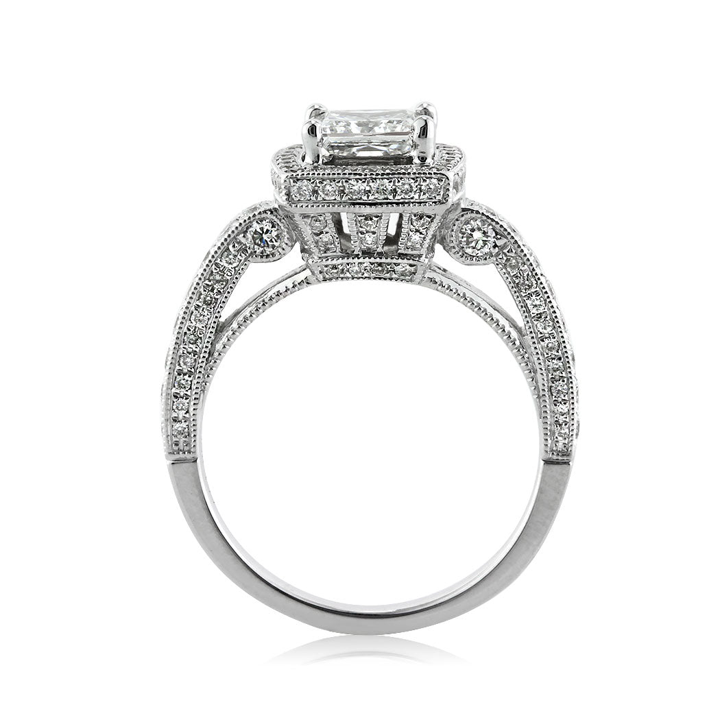 1.86ct Princess Cut Lab Diamond Engagement Ring