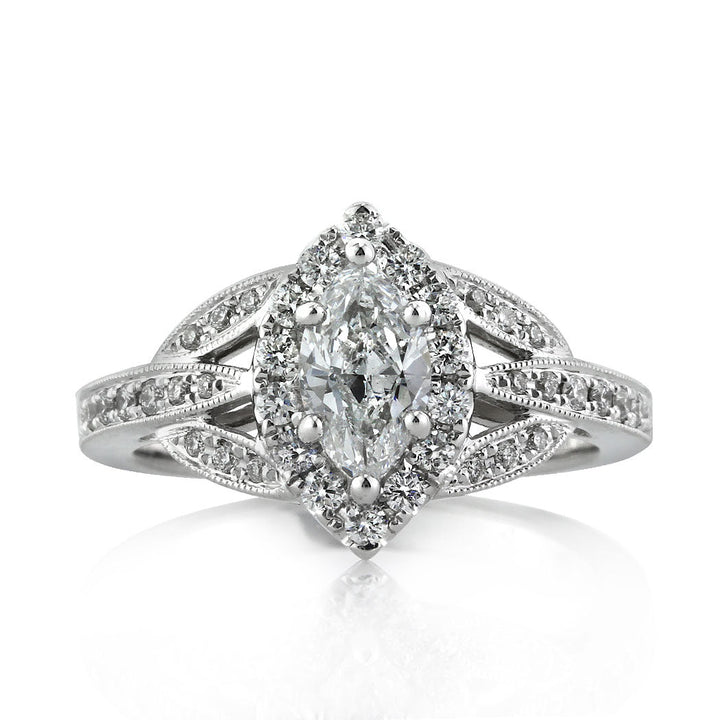 1.20ct Marquise Cut Lab Diamond Engagement Ring