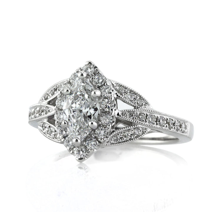 1.20ct Marquise Cut Lab Diamond Engagement Ring