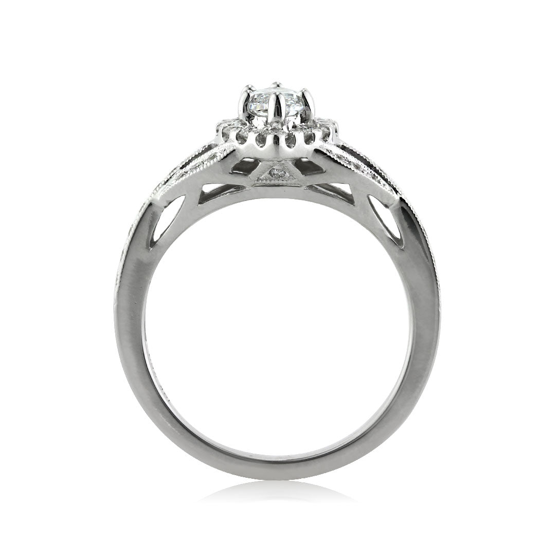 1.20ct Marquise Cut Lab Diamond Engagement Ring