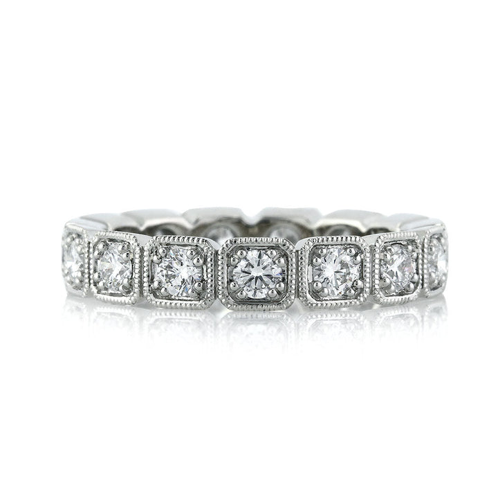 1.20ct Round Brilliant Cut Lab Diamond Eternity Band in Platinum