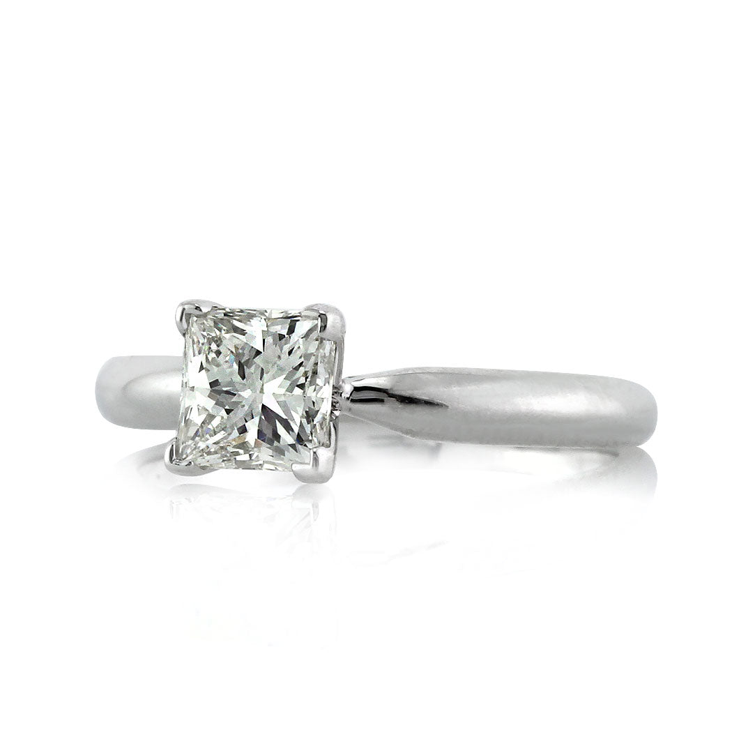 1.00ct Princess Cut Lab Diamond Solitaire Engagement Ring