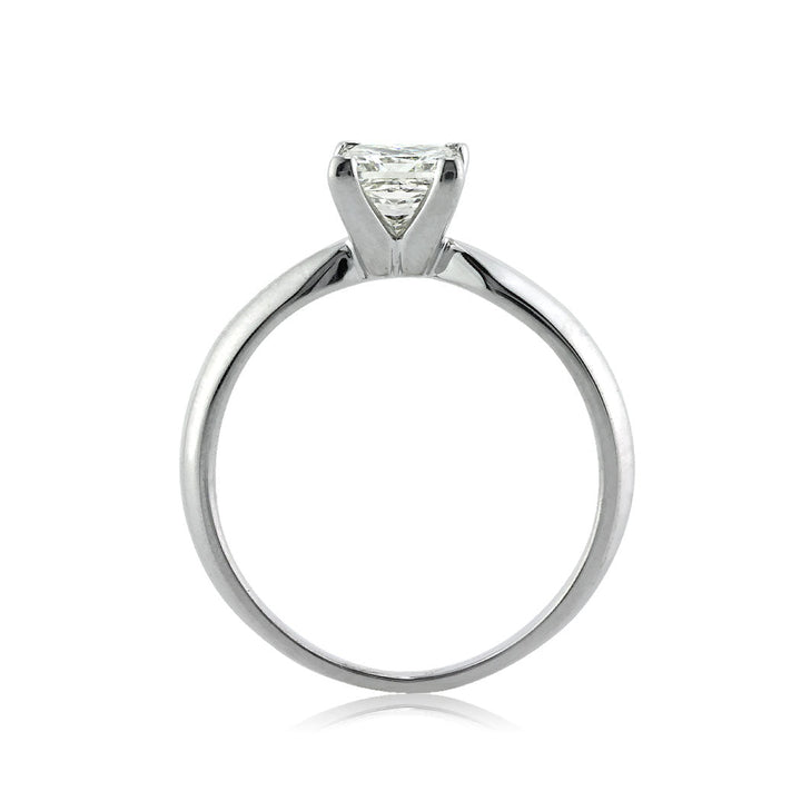 1.00ct Princess Cut Lab Diamond Solitaire Engagement Ring