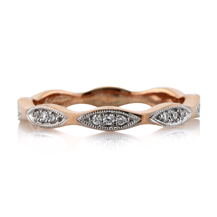 0.25ct Round Brilliant Cut Lab Diamond Eternity Band in 18k Rose Gold