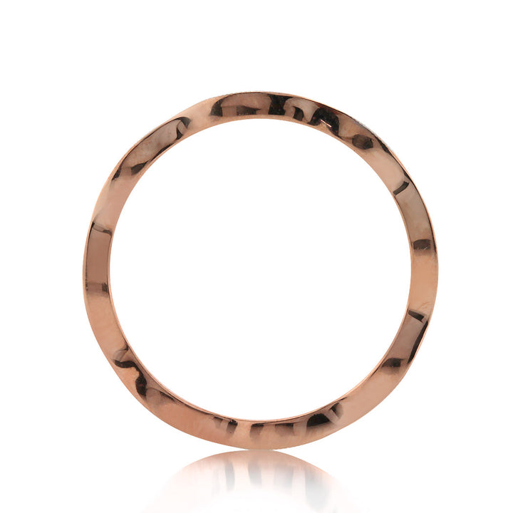 0.25ct Round Brilliant Cut Lab Diamond Eternity Band in 18k Rose Gold