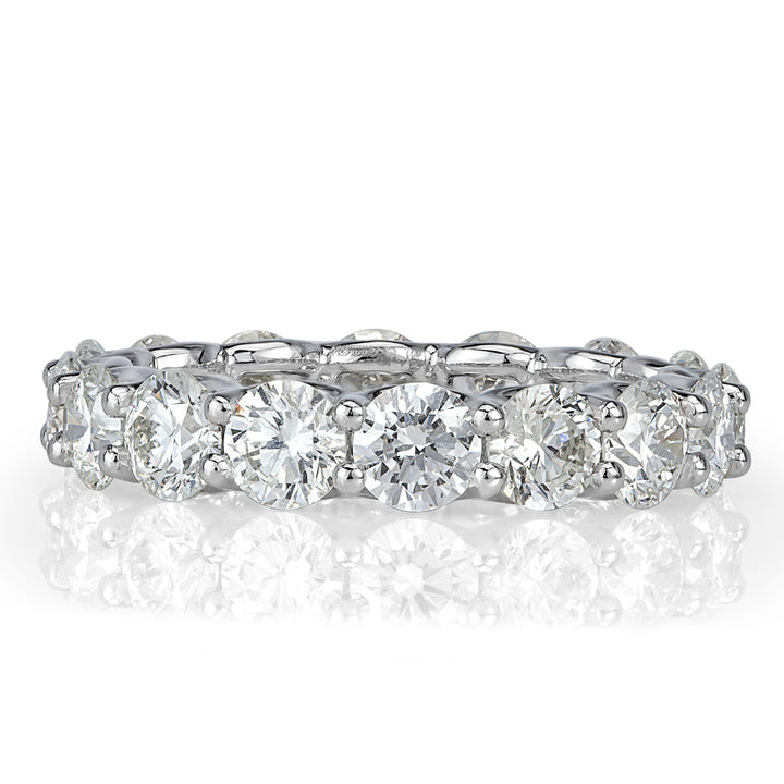 4.00ct Round Brilliant Cut Lab Diamond Eternity Band in Platinum