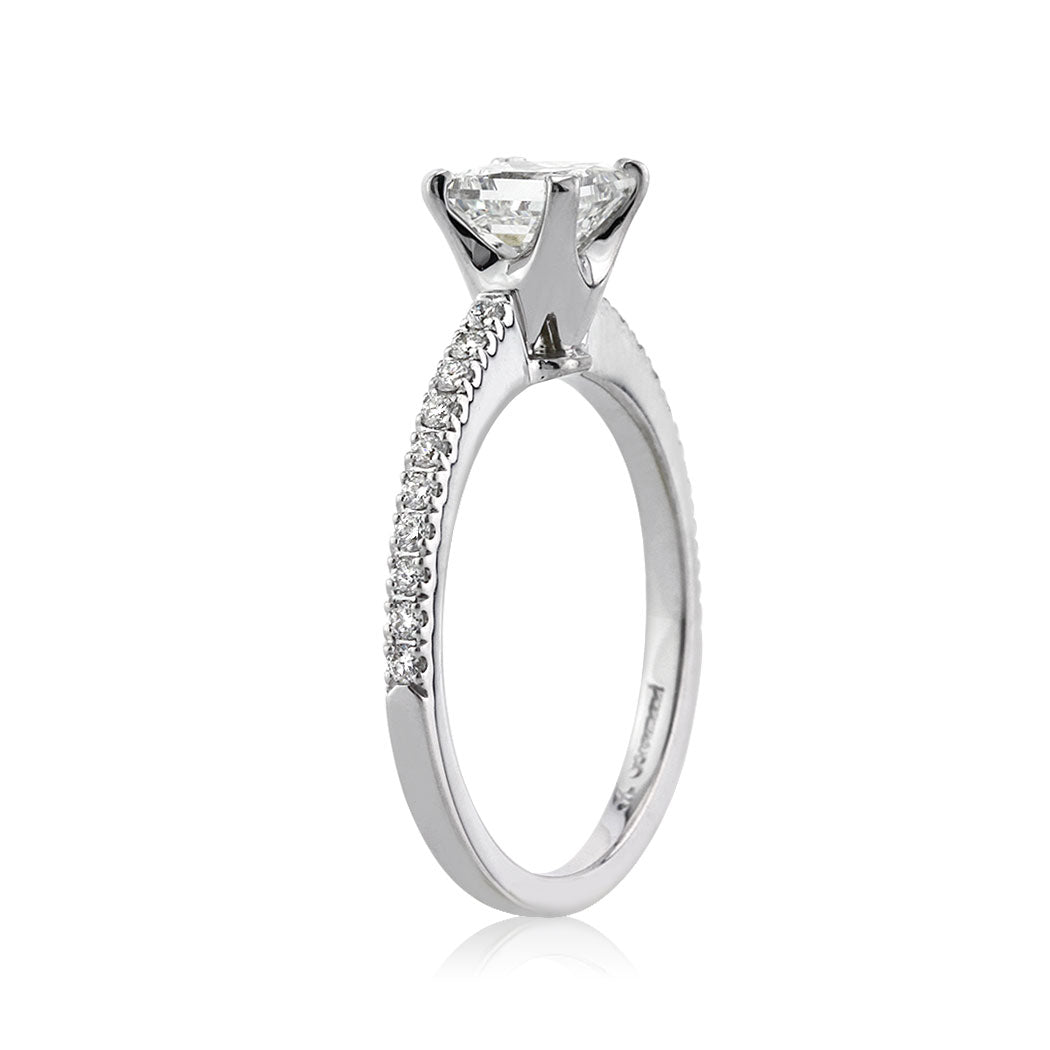 1.18ct Princess Cut Lab Diamond Engagement Ring