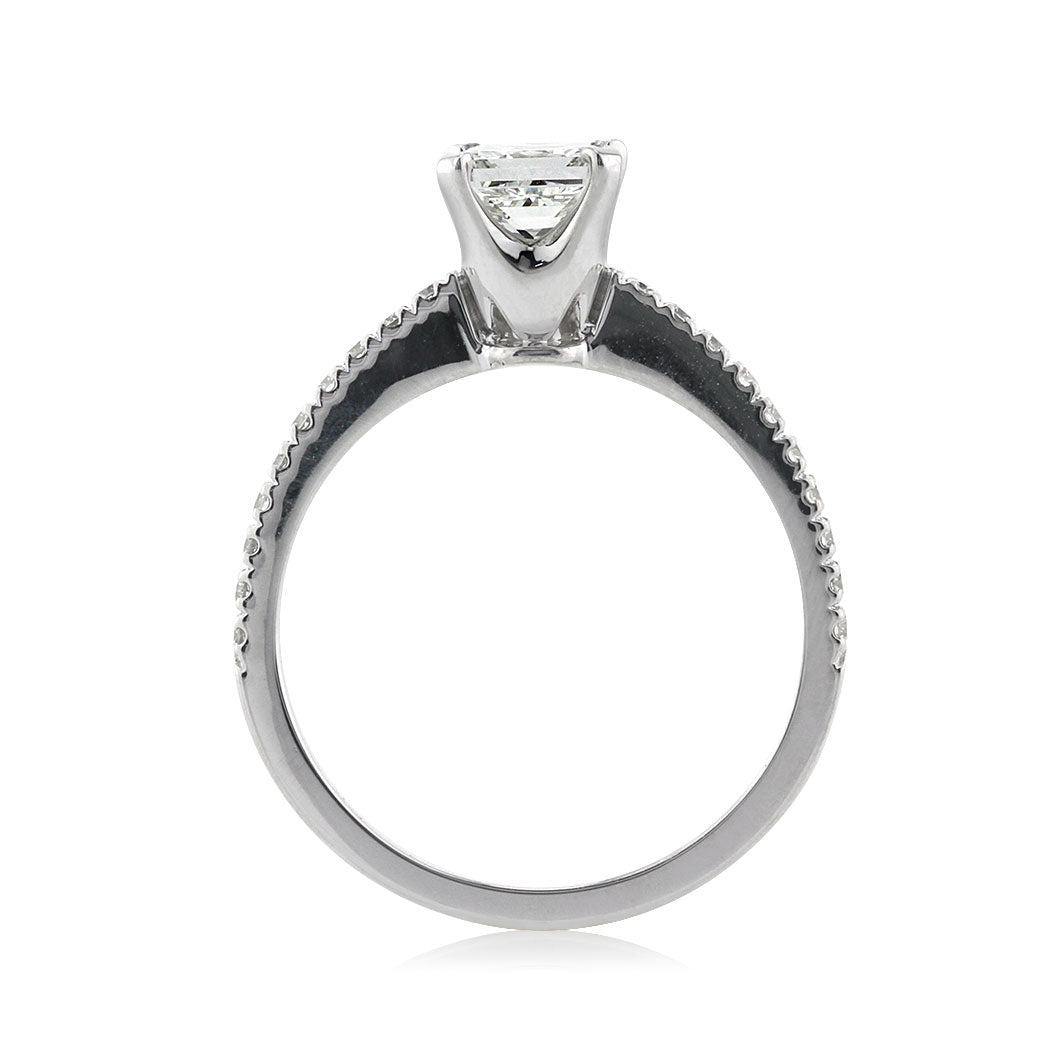 1.18ct Princess Cut Lab Diamond Engagement Ring