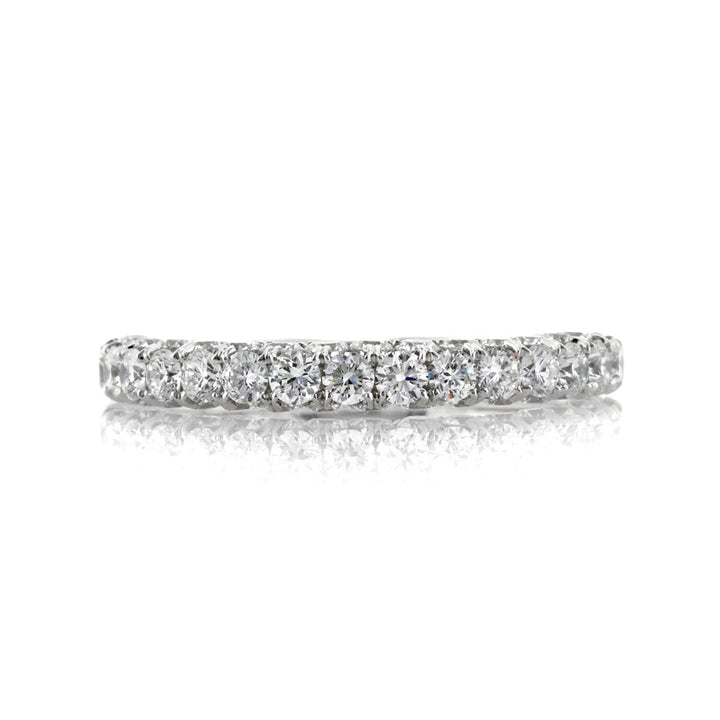 1.50ct Round Brilliant Cut Lab Diamond Wedding Band in 18k White Gold