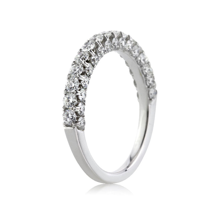 1.50ct Round Brilliant Cut Lab Diamond Wedding Band in 18k White Gold