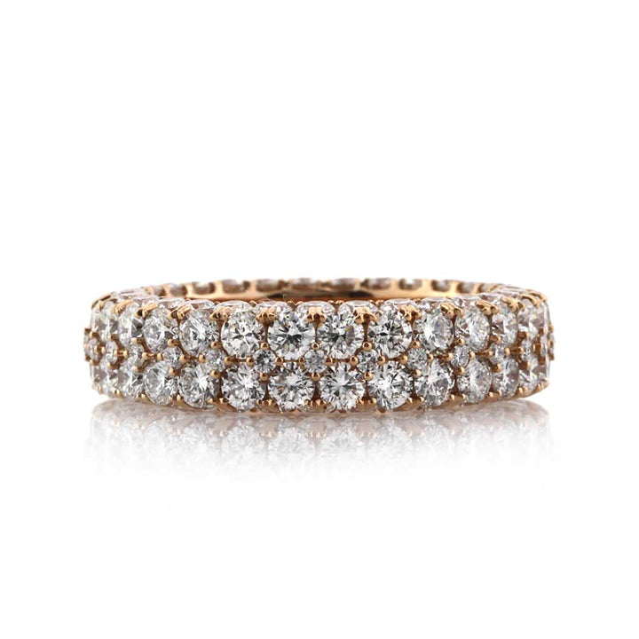 5.00ct Round Brilliant Cut Lab Diamond Three-Sided Eternity Band