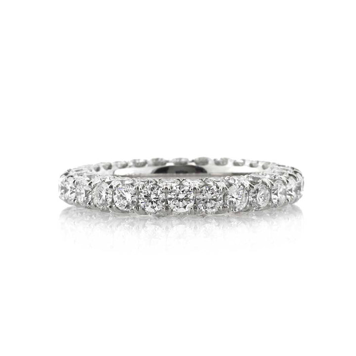 4.00ct Round Brilliant Cut Lab Diamond Three-Sided Eternity Band