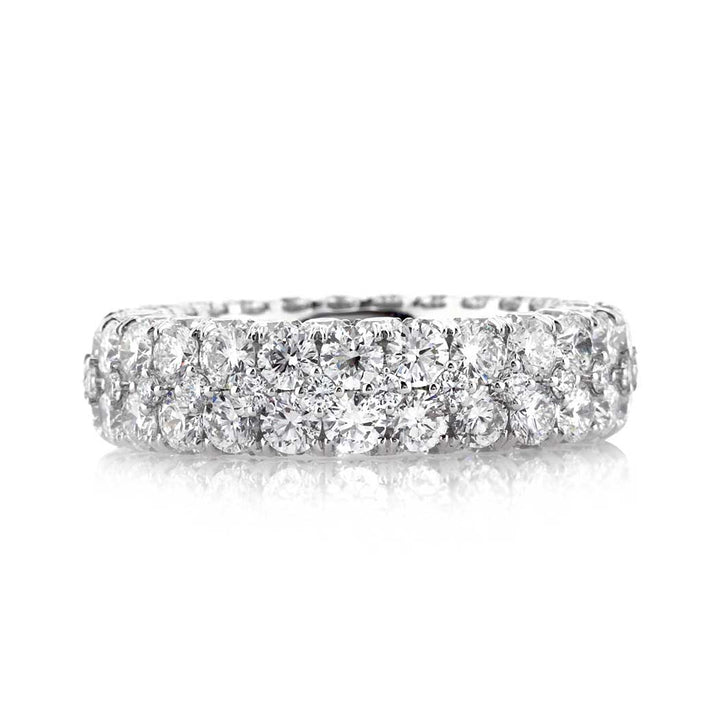 7.00ct Round Brilliant Cut Lab Diamond Three-Sided Eternity Band