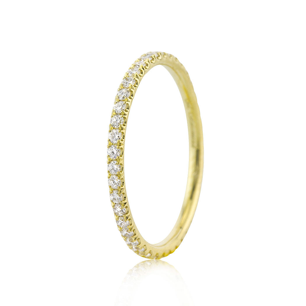 0.50ct Round Brilliant Cut Lab Diamond Eternity Band in 18k Yellow Gold