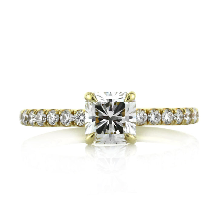 1.49ct Radiant Cut Lab Diamond Engagement Ring