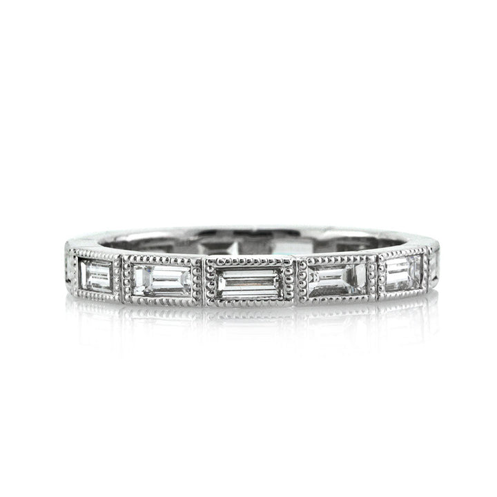 1.10ct Baguette Cut Lab Diamond Eternity Band in 18k White Gold