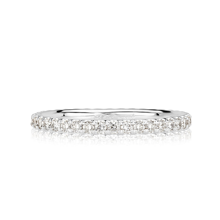 0.50ct Round Brilliant Cut Lab Diamond Eternity Band in 18k White Gold