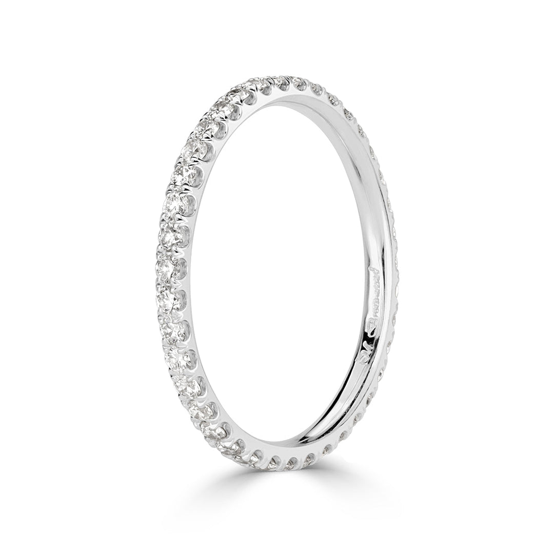 0.50ct Round Brilliant Cut Lab Diamond Eternity Band in 18k White Gold