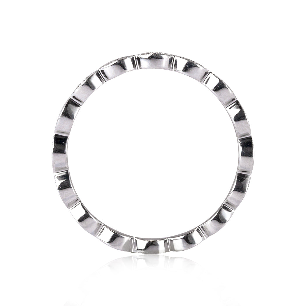 0.35ct Round Brilliant Cut Lab Diamond Eternity Band in 18k White Gold