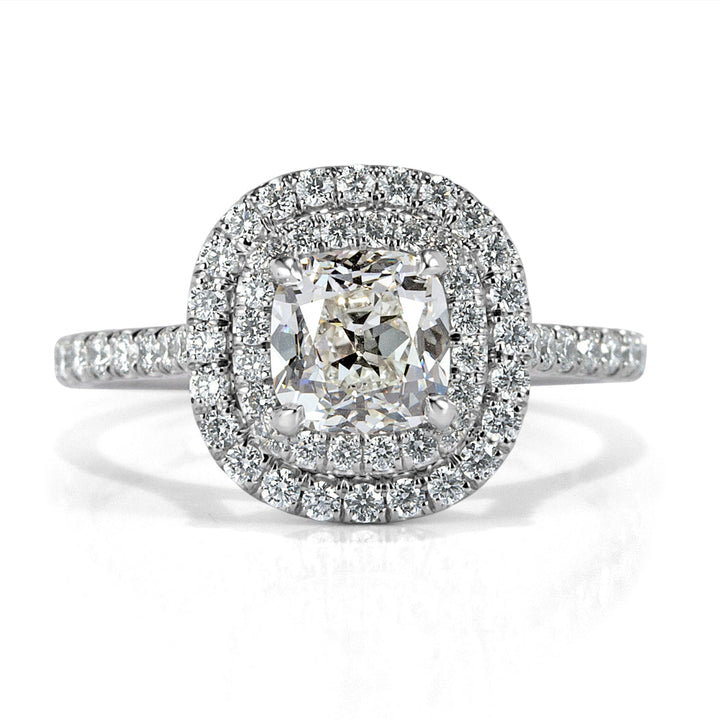 1.73ct Old Mine Cut Lab Diamond Engagement Ring