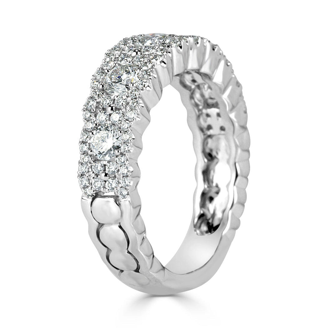 1.05ct Round Brilliant Cut Lab Diamond Ring in 14k White Gold