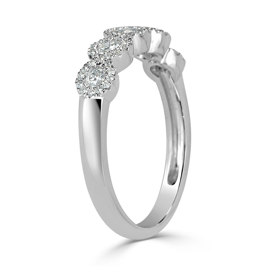 0.55ct Round Brilliant Cut Lab Diamond Ring in 14k White Gold