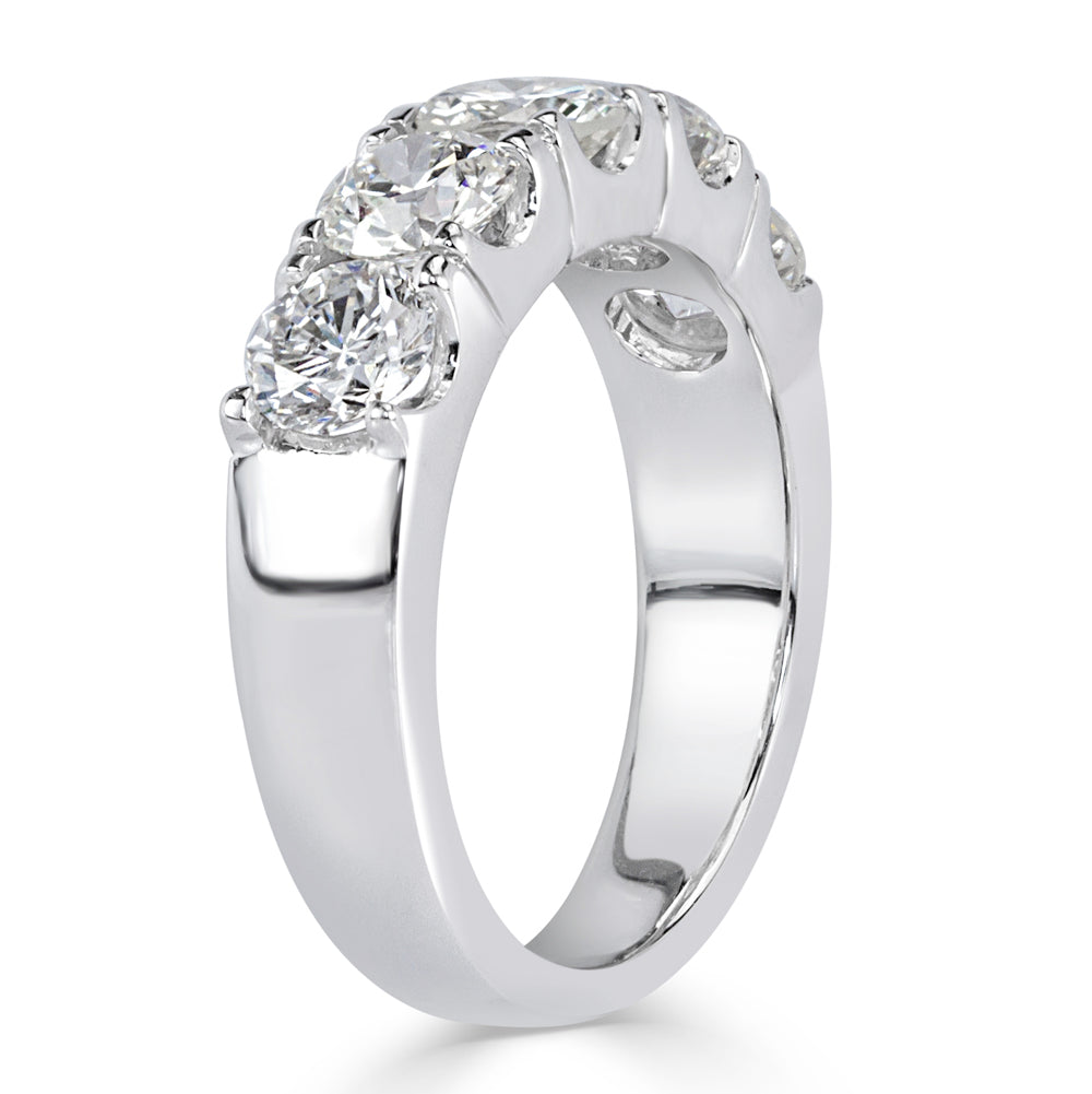 1.90ct Round Brilliant Cut Five-Stone Lab Diamond Ring in 14k White Gold