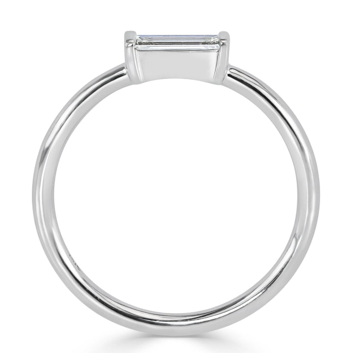 0.25ct Baguette Cut Lab Lab Diamond Ring in 14k White Gold