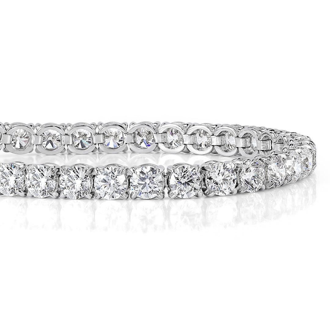 16.02ct Round Brilliant Cut Lab Diamond Tennis Bracelet