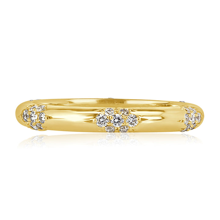 0.40ct Round Brilliant Cut Lab Diamond Eternity Band in 18k Yellow Gold