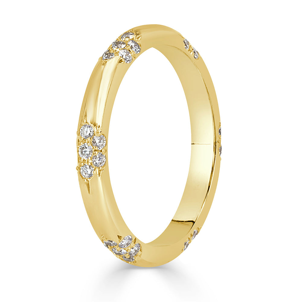 0.40ct Round Brilliant Cut Lab Diamond Eternity Band in 18k Yellow Gold