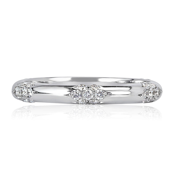 0.40ct Round Brilliant Cut Lab Diamond Eternity Band in 18k White Gold