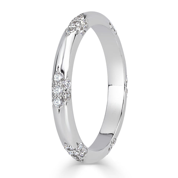 0.40ct Round Brilliant Cut Lab Diamond Eternity Band in 18k White Gold