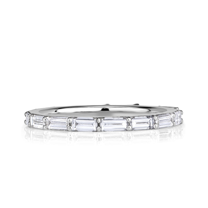 1.25ct Baguette Cut Lab Diamond Eternity Band in Platinum