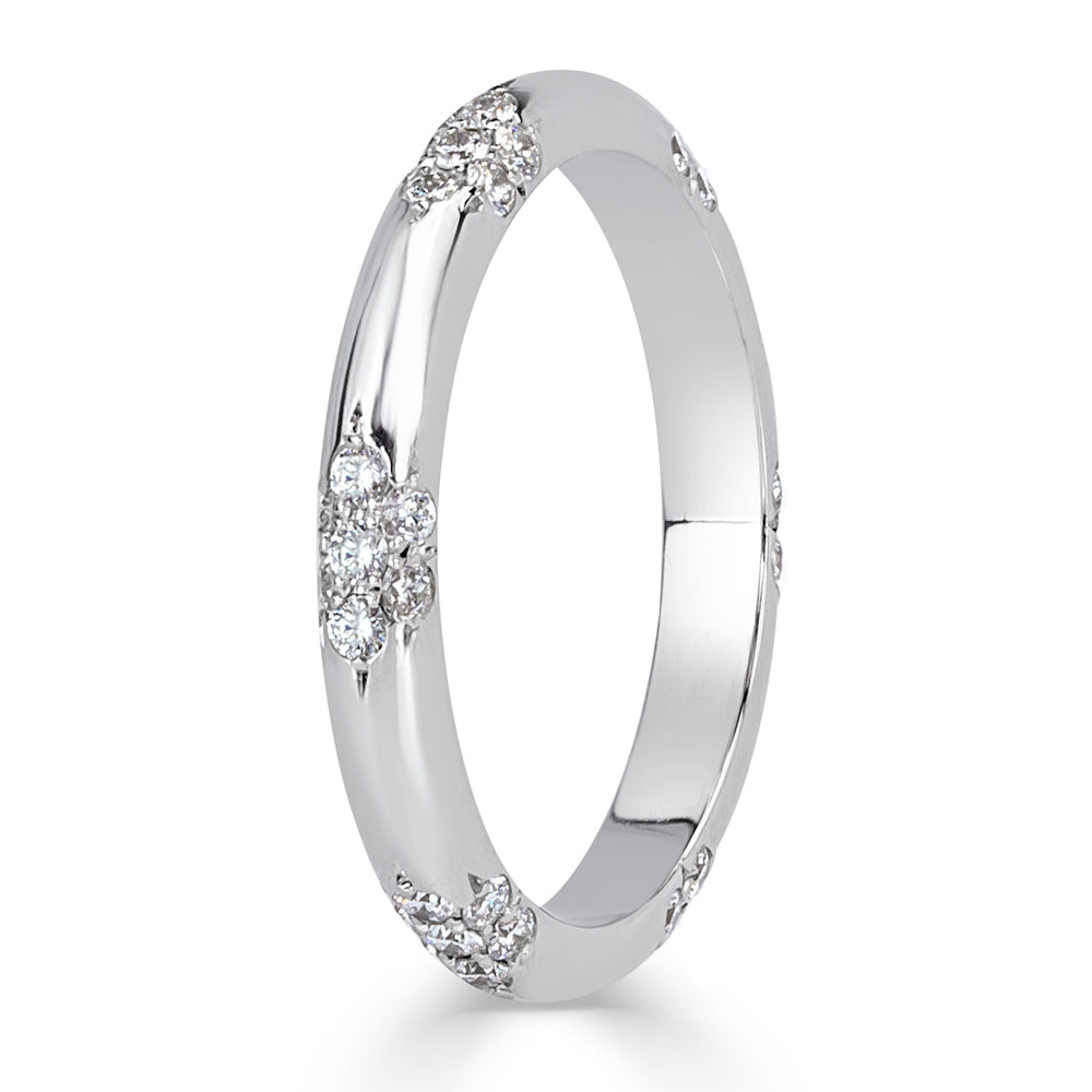 0.40ct Round Brilliant Cut Lab Diamond Eternity Band in Platinum