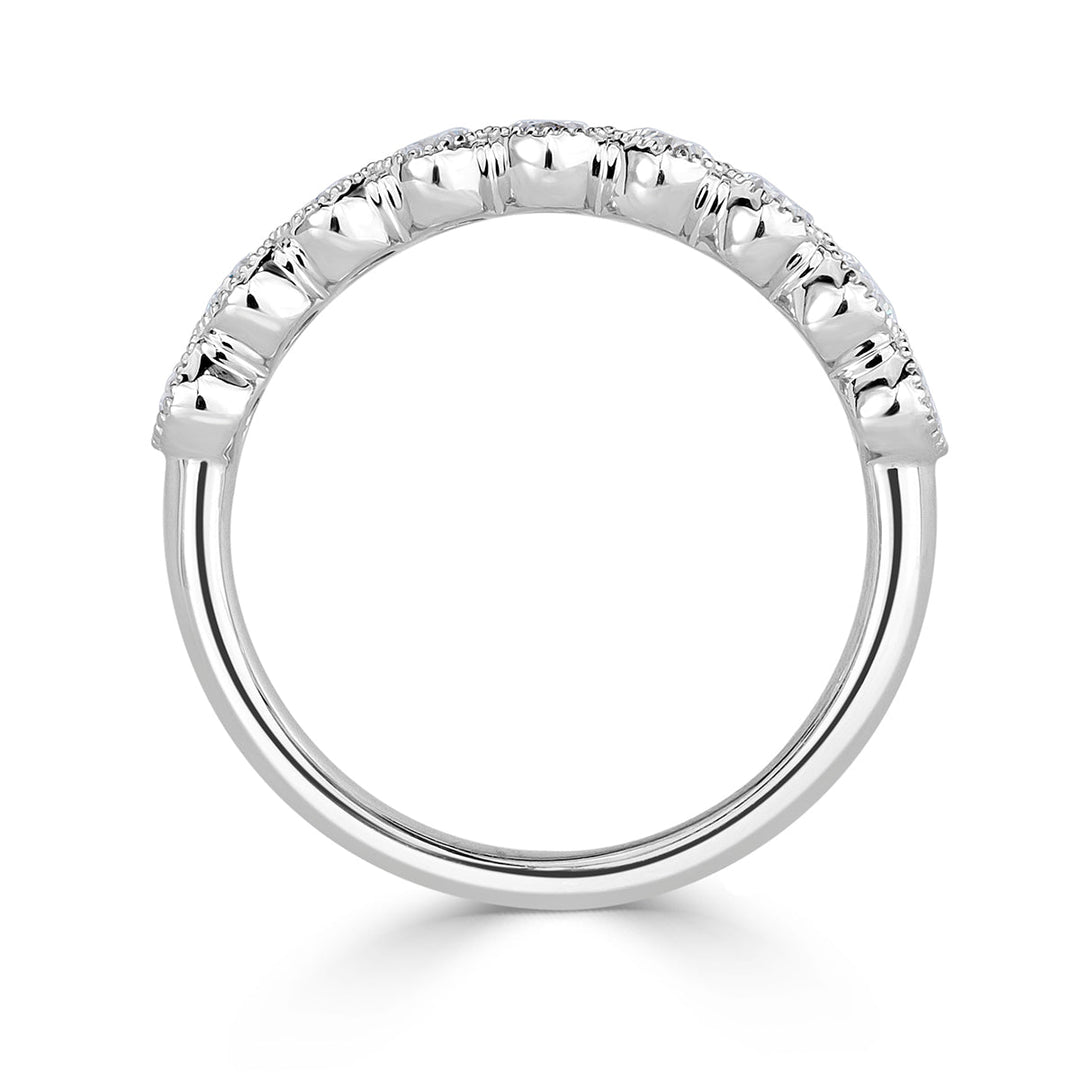 1.26ct Oval Cut Lab Diamond Wedding Band