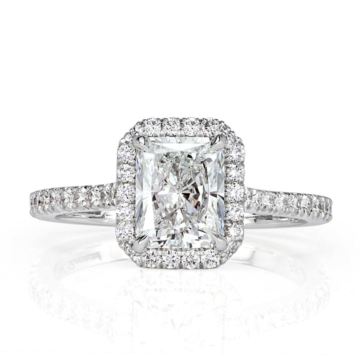 1.90ct Radiant Cut Lab Diamond Engagement Ring