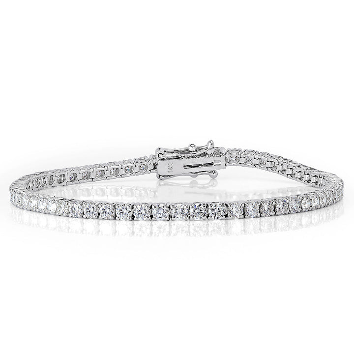 4.56ct Round Brilliant Cut Lab Diamond Tennis Bracelet