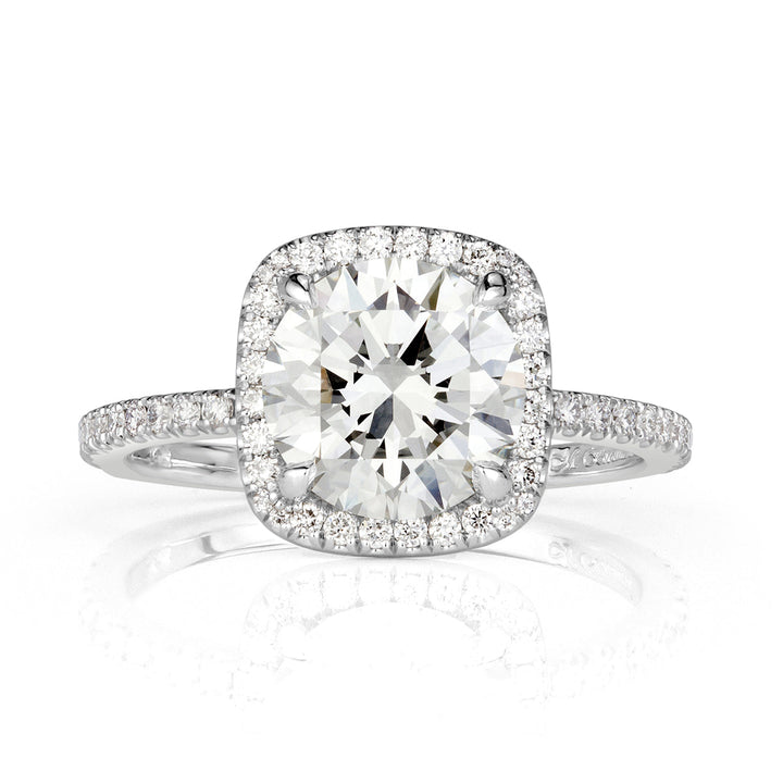 2.31ct Round Brilliant Cut Lab Diamond Engagement Ring