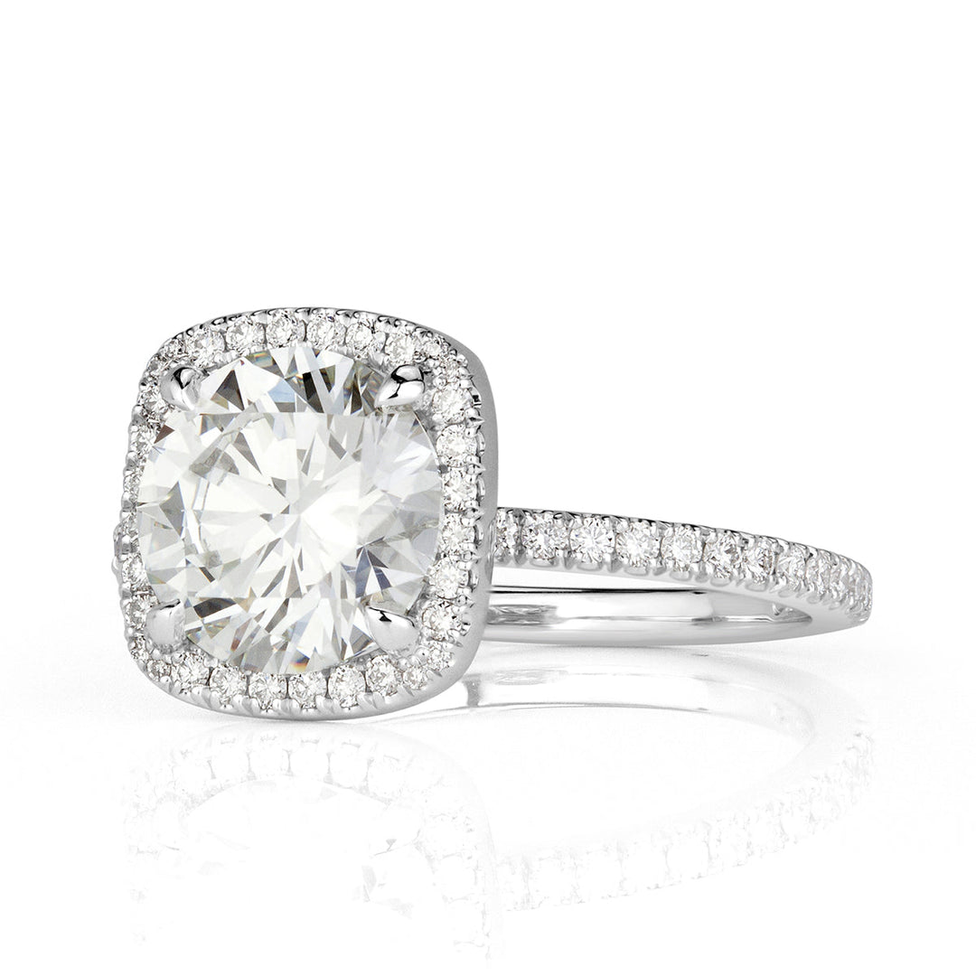 2.31ct Round Brilliant Cut Lab Diamond Engagement Ring