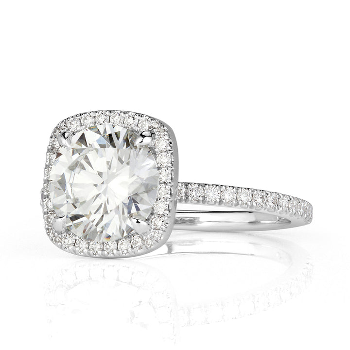 2.31ct Round Brilliant Cut Lab Diamond Engagement Ring