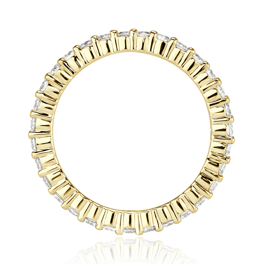 1.00ct Round Brilliant Cut Lab Diamond Eternity Band in 18k Yellow Gold