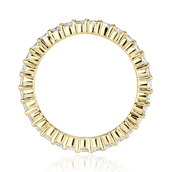 1.00ct Round Brilliant Cut Lab Diamond Eternity Band in 18k Yellow Gold