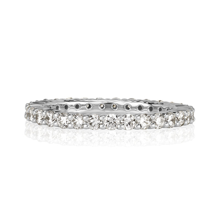 1.00ct Round Brilliant Cut Lab Diamond Eternity Band in Platinum