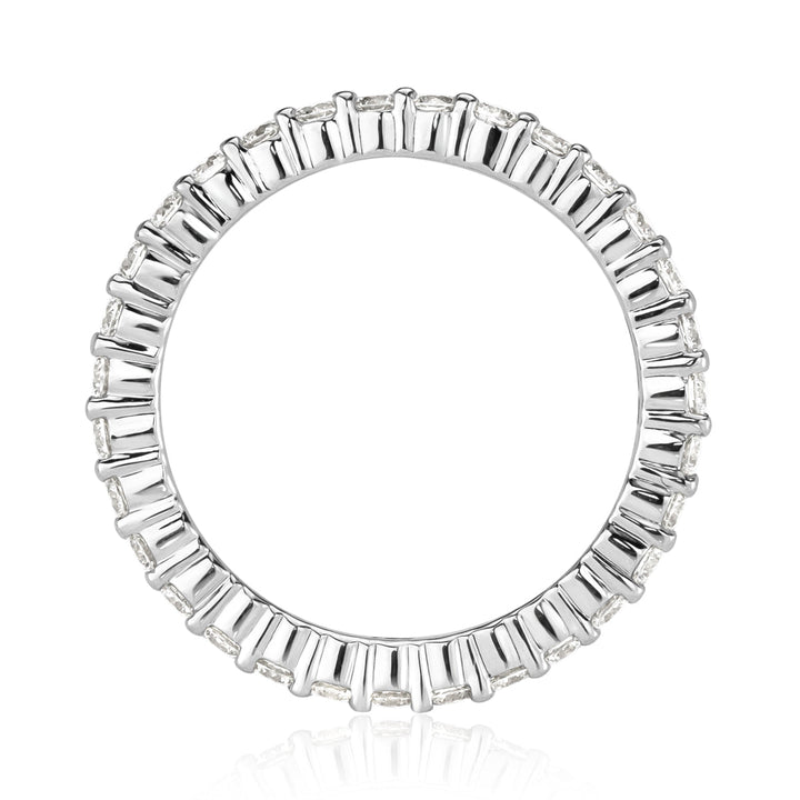 1.00ct Round Brilliant Cut Lab Diamond Eternity Band in Platinum