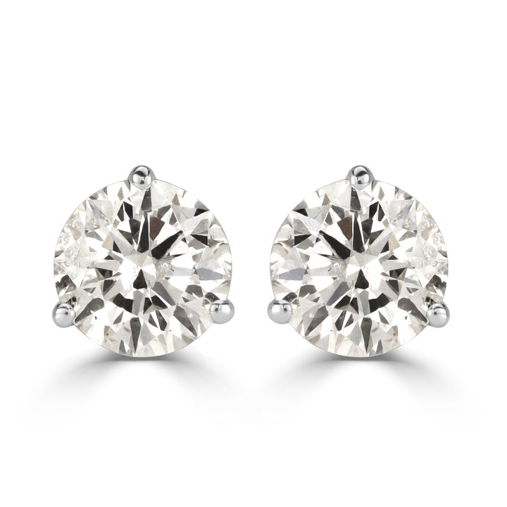 1.01ct Round Brilliant Cut Lab Diamond Stud Earrings