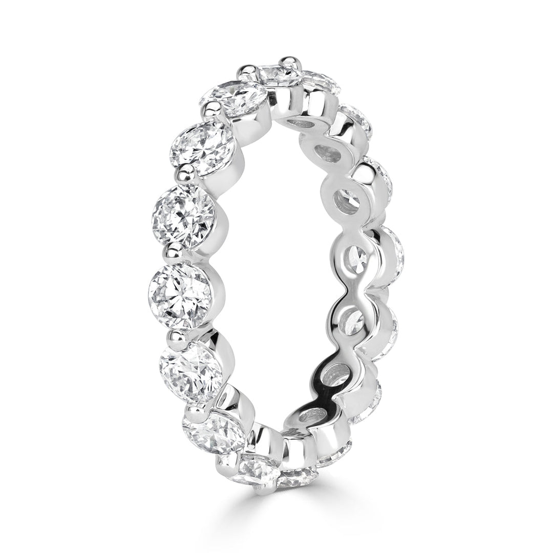 2.74ct Round Brilliant Cut Lab Diamond Eternity Band in Platinum