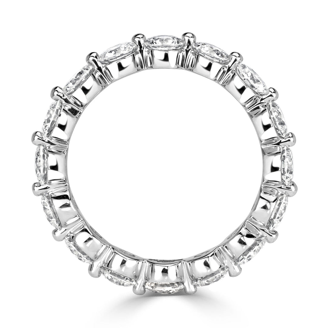 2.74ct Round Brilliant Cut Lab Diamond Eternity Band in Platinum